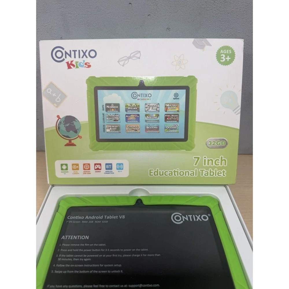 Contixo V8-2 32GB Android Dual Camera Wi-Fi Bluetooth 7 inch Tablet - Green